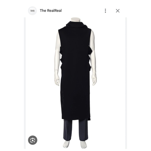 Y-3 Yohji Yamamoto Adidas Black Sleeveless Hooded Tunic Avant Garde Designer L - Picture 1 of 11